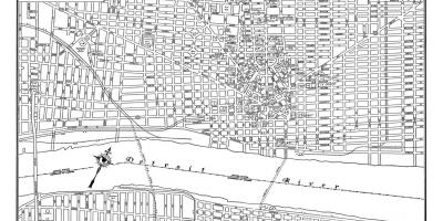 מפת רחובות דטרויט
