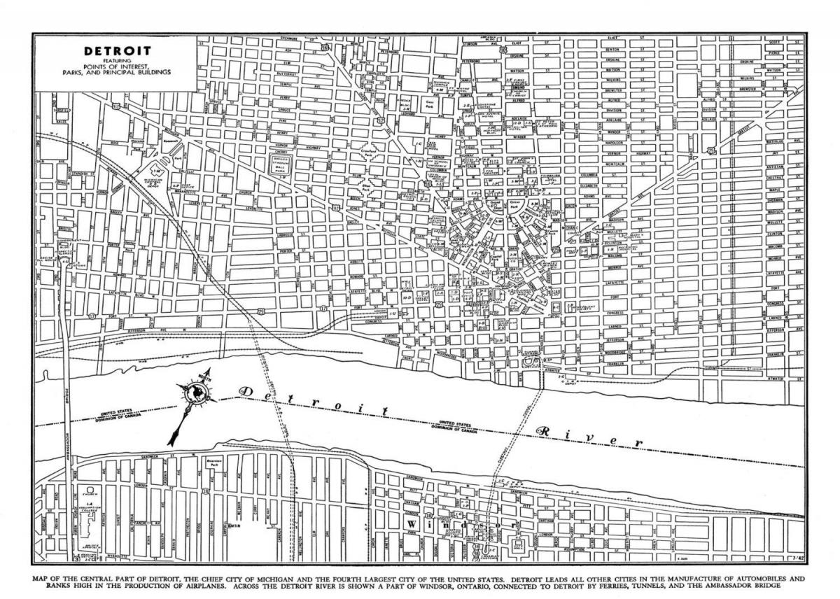 מפת רחובות דטרויט